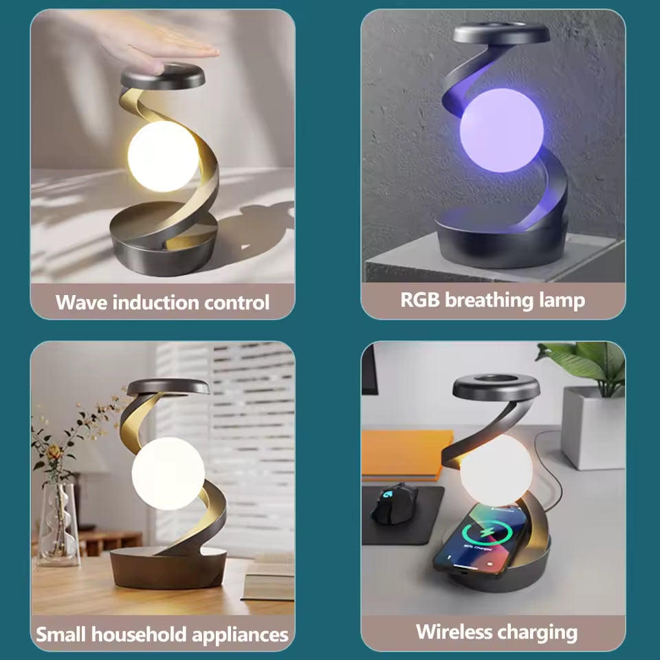 TechToysHub™ LED 360° Levitating Night Light Charger